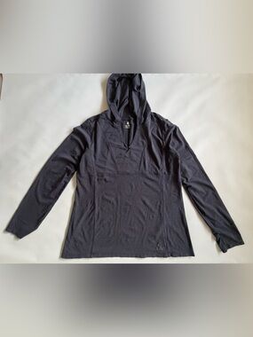 Thriv Black Hooded Pullover Size L Long Sleeve Athletic Activewear